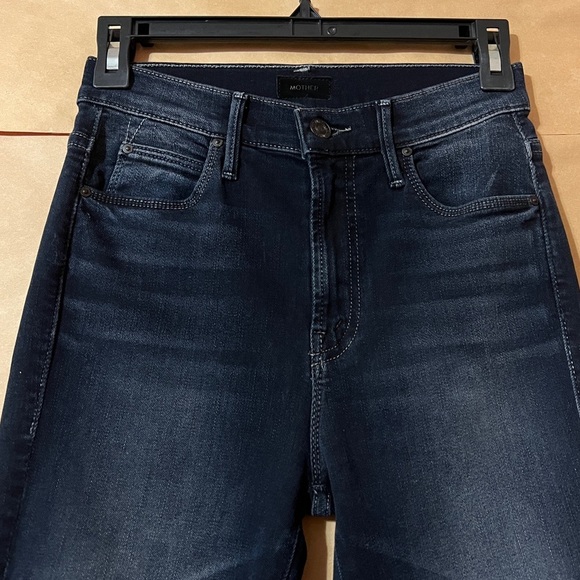 Mother | The Stunner Zip Two Step Fray Jeans High Rise Skinny Last Call Size 24 - Picture 6 of 16